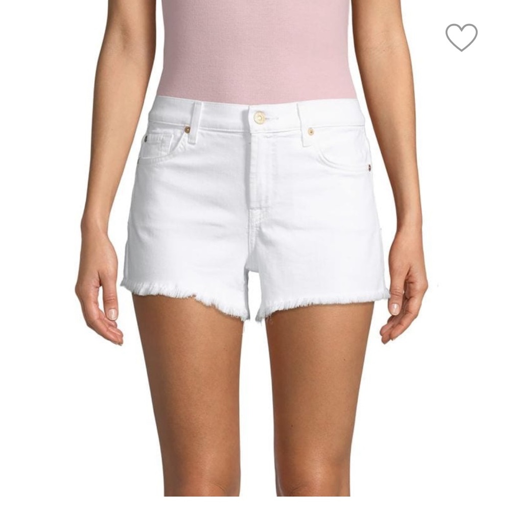 7 For All Mankind Denim Cut-Off Shorts